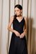 Black wrap dress with straps, S