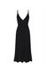 Black wrap dress with straps, S