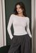 White longsleeve modal, XXL