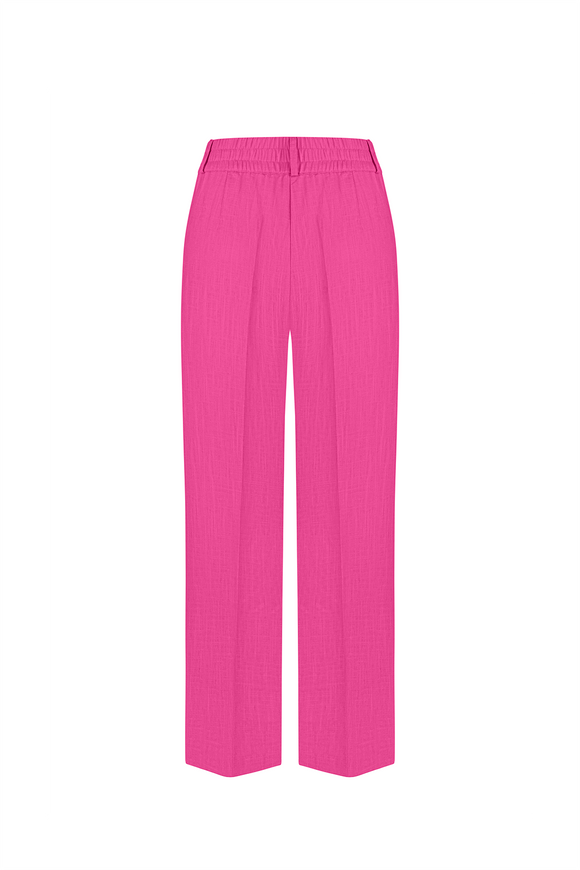 Linen pants, fuchsia color xss