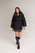Черный двухбортный пуховик Софи, M PK002 фото 1