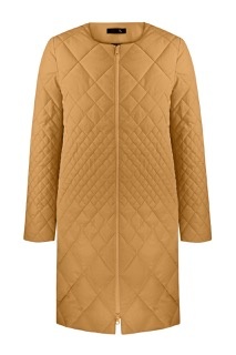 Demi-season coat "Linda", mustard color, size XS