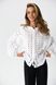 White shirt with embroidered cuts, xs-s