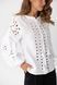 White shirt with embroidered cuts, xs-s