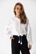 White shirt with embroidered cuts, xs-s