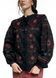 Black shirt with detachable collar and red embroidery, XS-s
