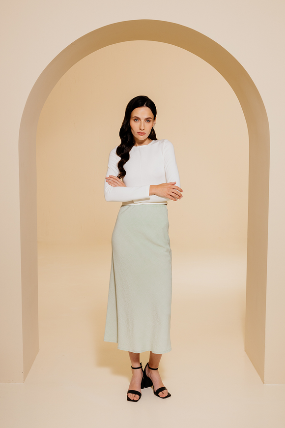 Midi skirt, mint color XS-S