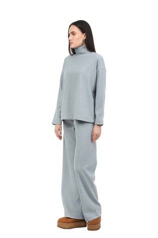 Light-blue semi-wool suit, S