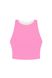 Short double-sided top, pink/white color