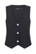 Slim-fit black vest, xs