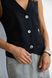 Slim-fit black vest, s