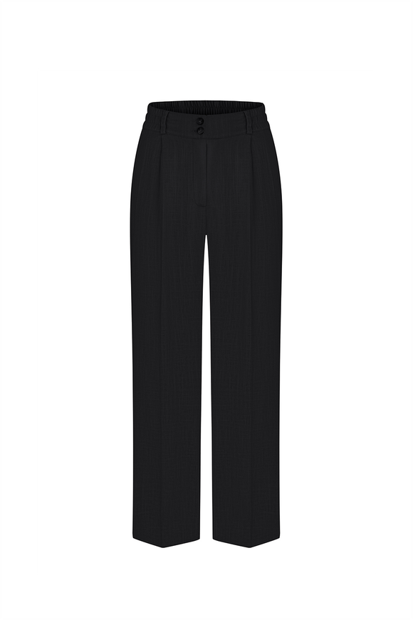 Linen pants, black color M-L