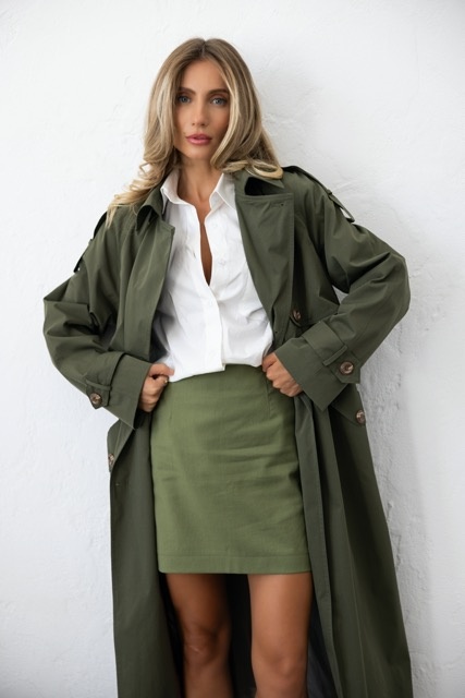 Trench coat, khaki color xss