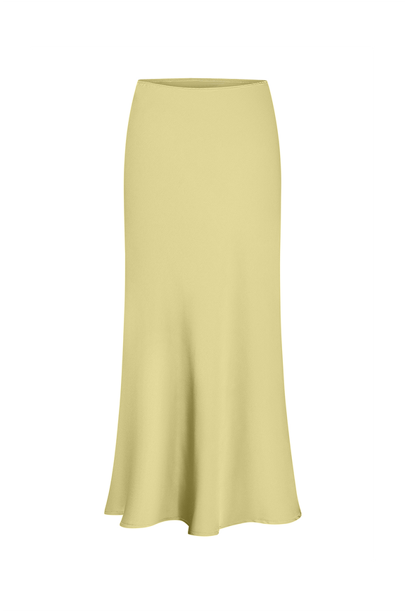 Midi skirt, pale yellow color  XS-S