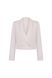 Linen double-breasted jacket, cropped white m