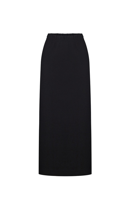 Midi skirt with a slit