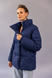 Dana short dark blue winter down jacket, M