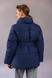 Dana short dark blue winter down jacket, M