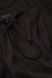 Cupro pants in chocolate color with drawstring, xs-s