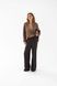 Cupro pants in chocolate color with drawstring, xs-s