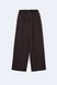 Cupro pants in chocolate color with drawstring, xs-s