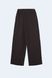 Cupro pants in chocolate color with drawstring, xs-s