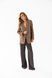 Cupro pants in chocolate color with drawstring, xs-s