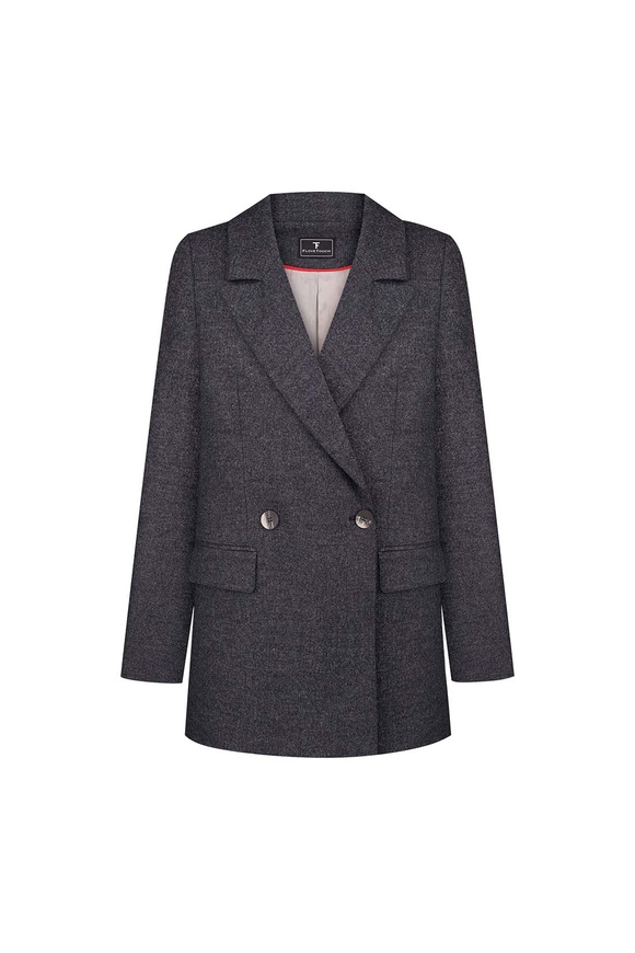 Double-breasted merino wool jacket, xs-s