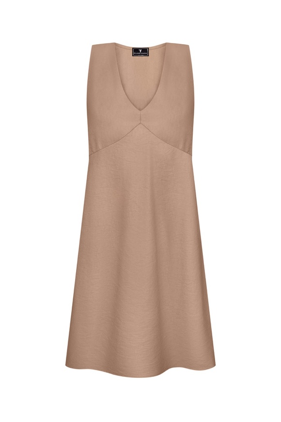 Short beige dress