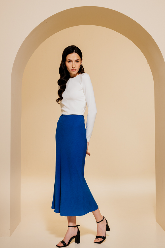 Midi skirt, blue color XS-S