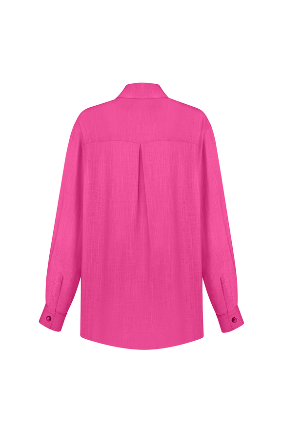 Fuchsia linen shirt