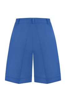 Blue linen suit with shorts