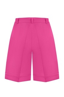 Fuchsia linen suit with shorts