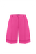 Fuchsia linen suit with shorts