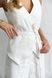 Linen vest with embroidery, white xl