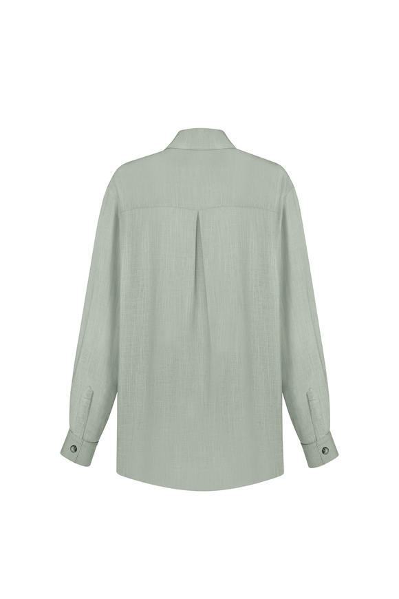 Olive linen shirt