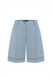 Light-blue linen suit with shorts