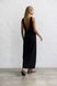 Naked back dress, black s