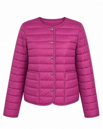 Демисезонная утепленная куртка розового цвета, XS FT2611purple фото