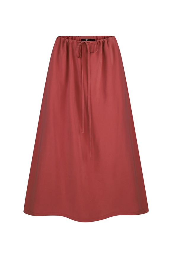 Tencel skirt in coral xxs