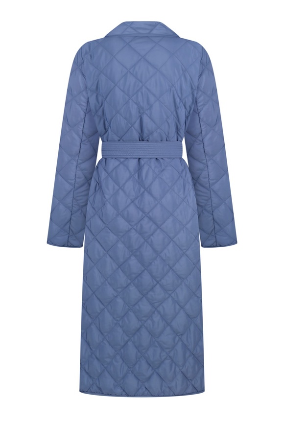 Demi-season coat, blue color