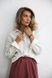 Linen shirt with embroidered sleeves xxl