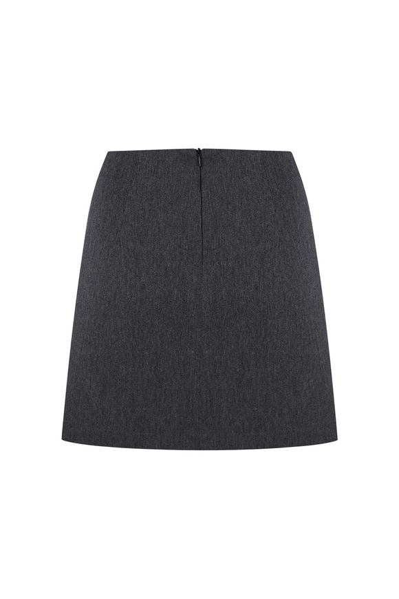 Mini dark gray skirt,  xss