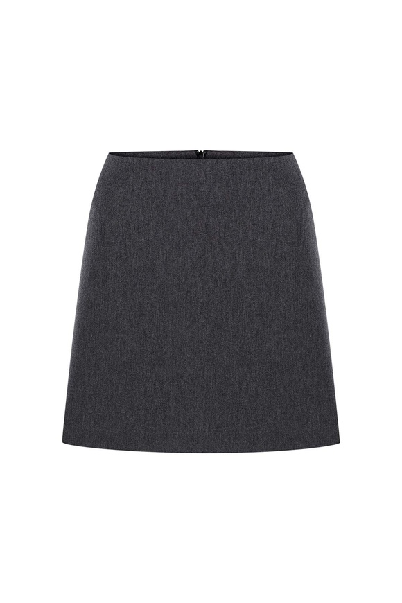 Mini dark gray skirt,  xss