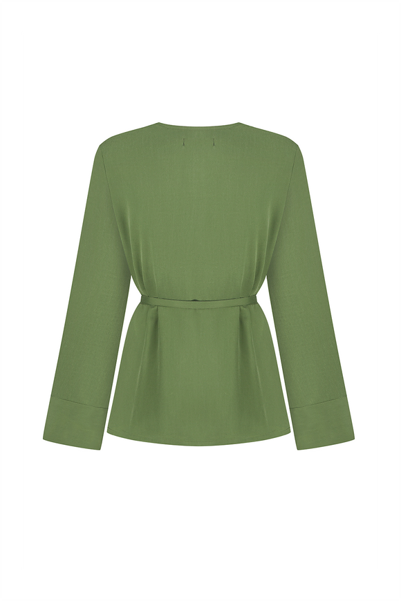 Two-pieces green suit M-L