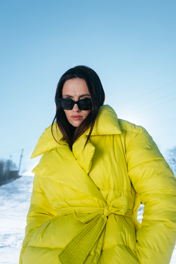 Puffer Jacket "Alexa" lemon color