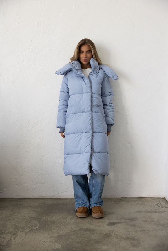 Warm winter down jacket "Dana" blue