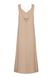 Naked back dress, beige m