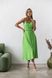 Green wrap dress with straps s