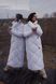 Oversized white down jacket Sophie, XS-S